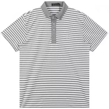 Мужские футболки-поло Zippor S Golfwear с перфорацией и полосками G4MS22K21HGR/095(S)