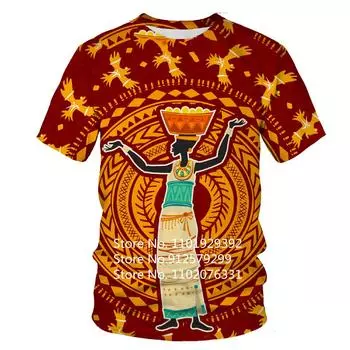 Мужские футболки с 3D-принтом «Африканский слон», футболка с коротким рукавом в стиле ретро для мужчин L красный
