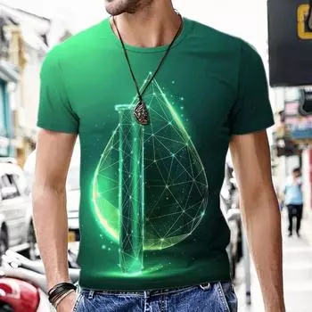 Мужские футболки с 3D принтом, пляжные забавные повседневные спортивные костюмы с круглым вырезом, спортивный костюм с короткими рукавами, роскошные летние топы в стиле Харадзюку в стиле хип-хоп 4XL