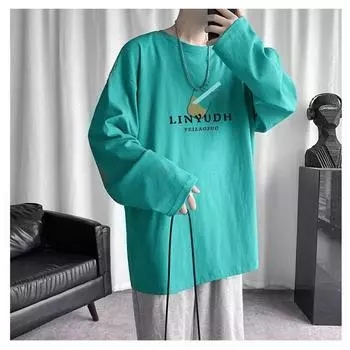 Мужские футболки с буквенным графическим принтом, модные брендовые футболки для мужчин, футболки больших размеров, мужская одежда, повседневная мужская футболка, летняя корейская ретро M чёрный