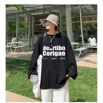 Мужские футболки с буквенным графическим принтом, модные брендовые футболки для мужчин, футболки больших размеров, мужская одежда, повседневная мужская футболка, летняя корейская ретро M чёрный