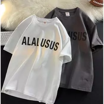 Мужские футболки с буквенным графическим принтом, модные брендовые футболки для мужчин, футболки больших размеров, мужская одежда, повседневная мужская футболка, летняя корейская ретро M чёрный