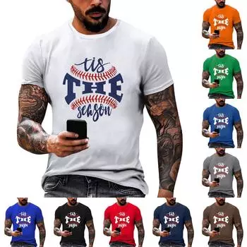 Мужские футболки с графическим принтом текста, уличная повседневная одежда с короткими рукавами и принтом L чёрный