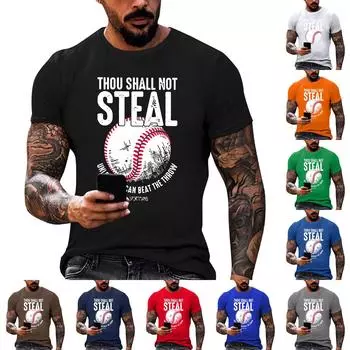 Мужские футболки с графическим принтом текста, уличная повседневная одежда с короткими рукавами и принтом L чёрный