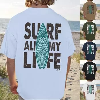 Мужские футболки с графическим принтом, уличная повседневная одежда с короткими рукавами и принтом L