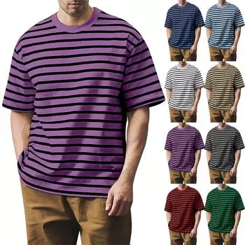 Мужские футболки с графическим принтом, уличная повседневная одежда с короткими рукавами и принтом L чёрный