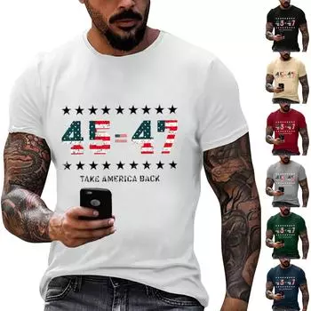 Мужские футболки с графическим принтом, уличная повседневная одежда с короткими рукавами и принтом XL