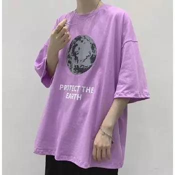 Мужские футболки с коротким рукавом с буквенным графическим принтом и половиной рукава, мужская одежда, повседневная футболка, мужские корейские повседневные топы с круглым вырезом в стиле ретро M чёрный