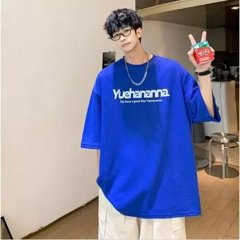 Мужские футболки с короткими рукавами, мужские свободные топы с графикой и круглым вырезом, модные мужские футболки в стиле ретро, футболка большого размера, новое лето, большие размеры M чёрный