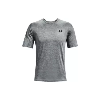 Мужские футболки с круглым вырезом и однотонным логотипом Under Armour, серые 1361426-012 M