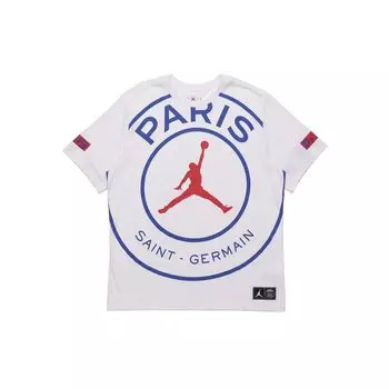 Мужские футболки с логотипом Jordan SS20 Paris Saint-Germain, белые BQ8385-100 XXXL