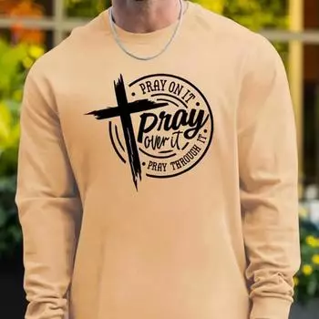 Мужские футболки с принтом Circle Cross, футболки с длинным рукавом, повседневные свитера с круглым вырезом, мужская одежда больших размеров XS белый