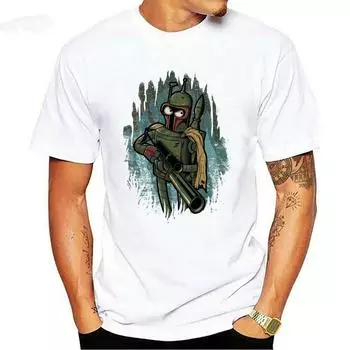 Мужские футболки с принтом Футболка BENDER FETT, хлопковая футболка с круглым вырезом и коротким рукавом, мужские топы S красный