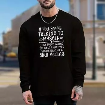 Мужские футболки с принтом «Волшебный алфавит», футболки с длинным рукавом, повседневные свитера с круглым вырезом, мужская одежда больших размеров XS белый