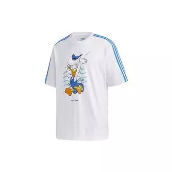 Мужские футболки с рисунком Adidas Neo Donald Duck белые GJ5646 XL