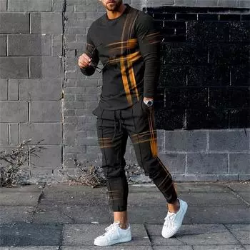 Мужские футболки, штаны, спортивные костюмы, комплекты из 2 предметов, толстовки с принтом, спортивные штаны, костюмы, повседневные футболки, брюки, спортивная одежда, мужская одежда S