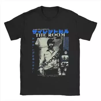 Мужские футболки Silent Hill The Room Cool Pure Cotton Tees Футболки с коротким рукавом Футболки с круглым вырезом Одежда Уникальная S чёрный