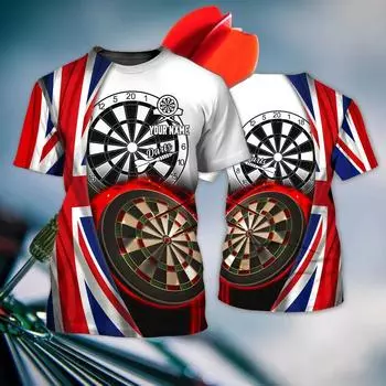 Мужские футболки, топы с короткими рукавами, летняя одежда, рубашки с рисунком в виде дротика, мужская уличная одежда, пуловер большого размера с круглым вырезом S