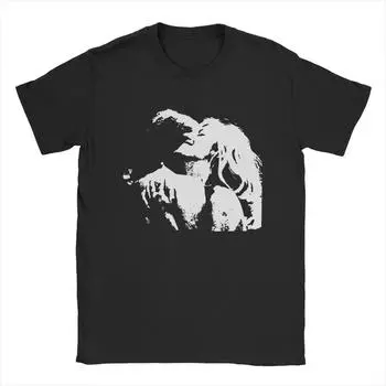 Мужские футболки TV Girl Band 90s Fashion Хлопковые футболки с коротким рукавом Футболка с круглым вырезом Топы Идея для подарка S чёрный