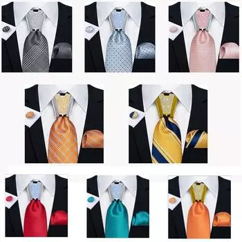 Мужские галстуки Dibangu, шелковый красный однотонный галстук, свадебный обруч с пряжкой, мужской галстук, набор, нагрудный платок, подарок для мужчин 0206