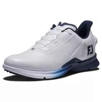 Мужские гольф-туфли FootJoy FJ Fuel BOA 3E, Бело-темно-синие, 27,0 см,