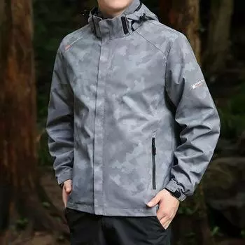 Мужские горные куртки мужские походные куртки уличные съемные пальто с капюшоном лыжная сноубордическая парка зимняя верхняя одежда M чёрный