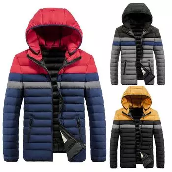 Мужские хлопковые пальто для молодежи и людей среднего возраста, цветовое сочетание, универсальные повседневные короткие хлопковые пальто, тонкие куртки, модные L