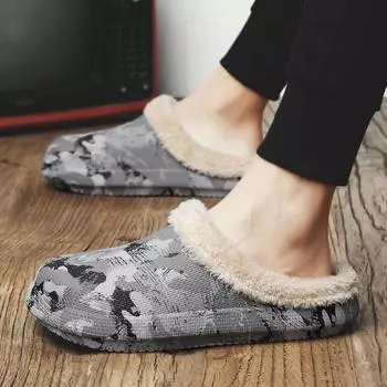 Мужские хлопковые тапочки зимние новые на толстой подошве из ЭВА с мягким дном водонепроницаемые съемные нескользящие унисекс женские домашние модные дешевые 45 38-39 бежевый