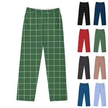 Мужские хлопковые трикотажные брюки, модные спортивные штаны с принтом и карманами L чёрный