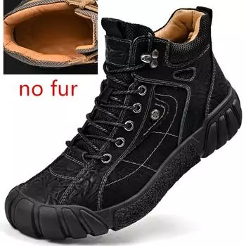 Мужские хлопковые туфли на шнуровке, ботильоны для мужчин, короткие бочонки на платформе, распродажа, нескользящие, модные дизайнерские оригинальные предложения, новые зимние ботинки 38