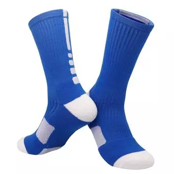 Мужские и женские баскетбольные носки для езды на велосипеде, бега, кемпинга, носки для занятий спортом на открытом воздухе, длинные утолщенные подушечки, пятка и носок US 6.5-10 EU 38-44