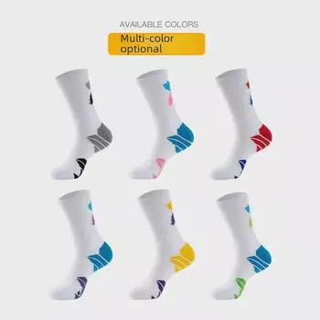 Мужские и женские баскетбольные носки Elite Mid-Tube — впитывающие пот, толстые, нескользящие, дезодорирующие, прочные спортивные носки One Size