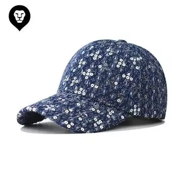 Мужские и женские бейсболки из утепленного денима, расшитые блестками, очень приятные на ощупь, высококачественные фуражки, простые фуражки. Adjustable