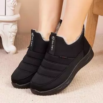 Мужские и женские ботинки, теплые зимние ботинки, водонепроницаемые, теплые, хлопковые, плюшевые, удобные, нескользящие, кроссовки для улицы и дома, ботильоны, Zapatos 35
