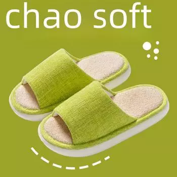 Мужские и женские домашние тапочки из мягкого хлопка с нескользящей подошвой для весны и осени 42-43