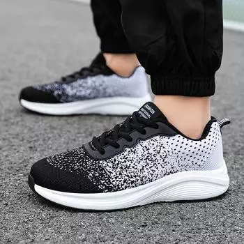 Мужские и женские дышащие кроссовки для боулинга Fly Weaving Bowling легкие туфли унисекс профессиональные нескользящие кроссовки с подошвой 38-45 38