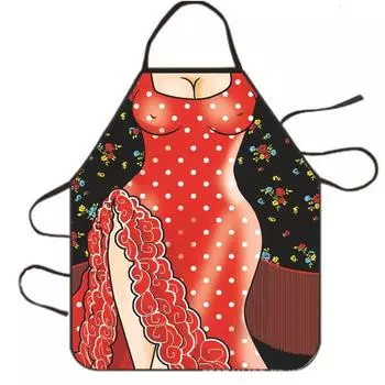 Мужские и женские фартуки, необычные и оригинальные фартуки, сексуальные фартуки для вечеринок One Size красный