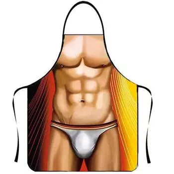 Мужские и женские фартуки, необычные и оригинальные фартуки, сексуальные фартуки для вечеринок One Size коричневый