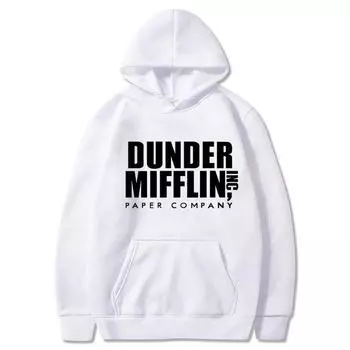 Мужские и женские флисовые толстовки с длинными рукавами Dunder Mifflin Paper Inc, толстовка унисекс с круглым вырезом, Moletom Feminino, толстовка S