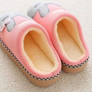 Мужские и женские хлопковые зимние домашние толстые теплые домашние милые пары новые нескользящие износостойкие красивые осенние новые стильные 36-37 красный