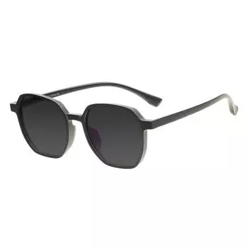 Мужские и женские классические солнцезащитные очки большого размера с квадратной поляризацией TR90, легкие прозрачные солнцезащитные очки для линз по рецепту