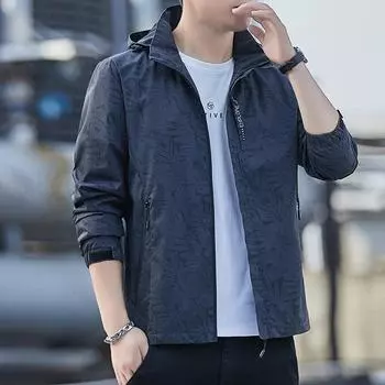 Мужские и женские куртки Весна и осень Корейская версия Свободная повседневная рабочая куртка Мужская куртка с капюшоном Модная куртка в парном стиле XXXXXL белый