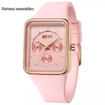 Мужские и женские кварцевые часы, многофункциональные, спортивные, водонепроницаемые, с тремя глазами и шестью стрелками