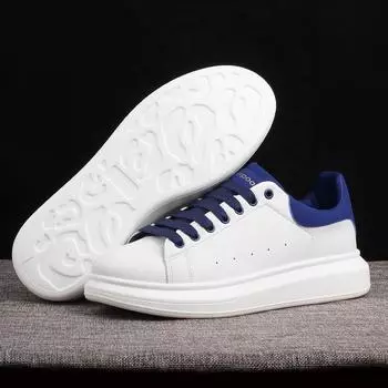 Мужские и женские маленькие белые туфли. Повседневная обувь на платформе. Мужские кроссовки. Модная обувь. Женские туфли для скейтборда. Туфли на мягкой подошве. 35