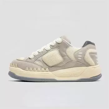 Мужские и женские модные кроссовки на платформе, повседневная удобная прогулочная обувь на толстой подошве со шнуровкой 36 чёрный