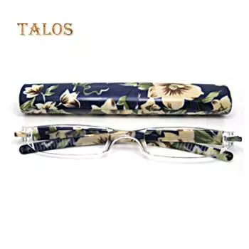 Мужские и женские модные мини-очки для чтения с цветочным принтом, оправа от +1,00 до +4,00, прочные аксессуары 3