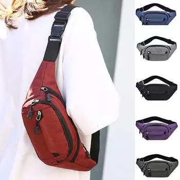 Мужские и женские модные оксфордские сумки Sagit для отдыха и фитнеса, поясные сумки для спорта и фитнеса One Size чёрный