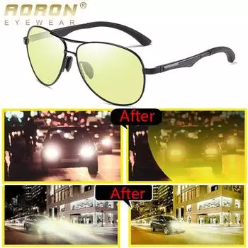 Мужские и женские модные поляризационные солнцезащитные очки ночного видения, солнцезащитные очки для вождения на открытом воздухе, защитные очки UV400