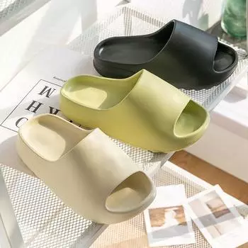 Мужские и женские нескользящие шлепанцы с толстой подошвой и покрытием из кокоса для ношения на открытом воздухе 42-43