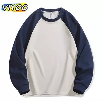 Мужские и женские осенне-весенние футболки с длинным рукавом, топы, блузки, майки, уличная одежда, свитера для мужчин, уличная одежда в стиле хип-хоп XL бежевый